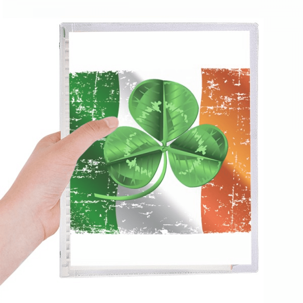 ireland national flag green notebook loose diary refillable journal statiry
