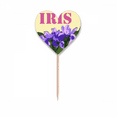 thumbnail image 1 of iris france eu flower Toothpick Flags Heart Lable Cupcake Picks, 1 of 3