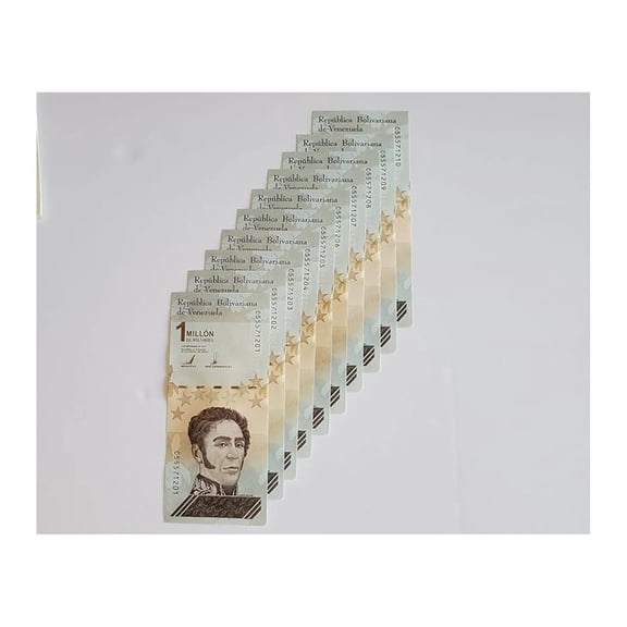 irnotes 10 x 1,000,000 Banknote Venezuela 1 Million Bolivar Soberano Banknote |. Buy 2 sets you will received 3 X 100,000 Rails Worth $30