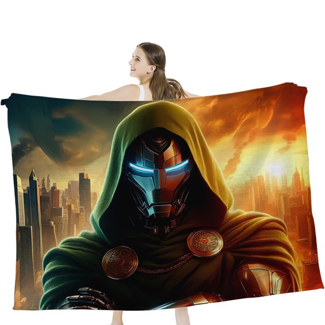 iron man Throw Blanket for Girls, Women, Boys 60x50 Inch