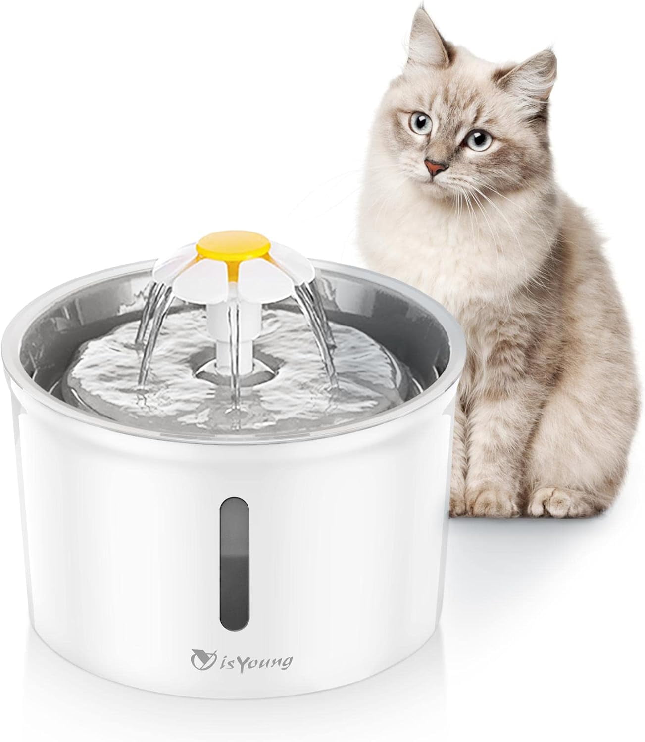 isYoung Cat Fountain 1.6L Automatic Fountain Pet Water Dispenser Dog Cat Health Caring Hygienic Fountain Walmart
