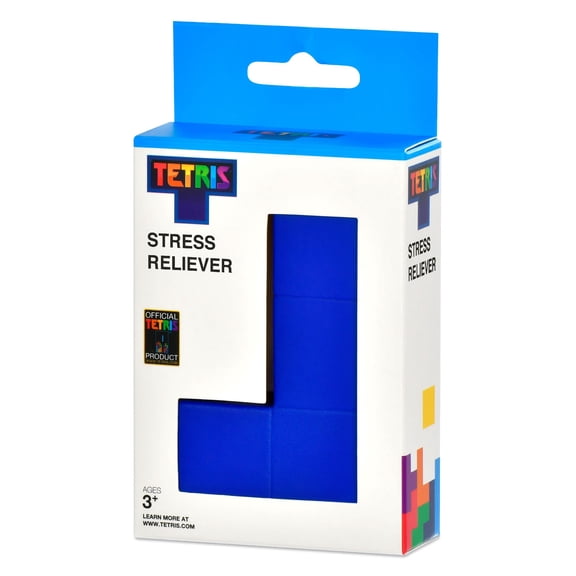 iscream Fizz Creations Tetris Squishy Stress Ball - Blue Block