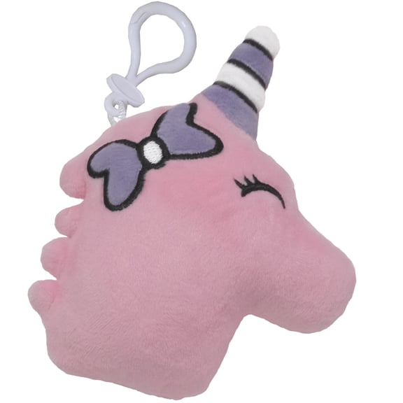 iscream Fleecy Friend Mini Microbead Pillow Backpack Charm - Bubble Gum Scented Unicorn
