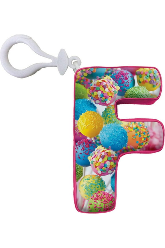 Luscious Letters! Letter F Initial Mini Microbead Pillow Backpack Charm - Candy Scented