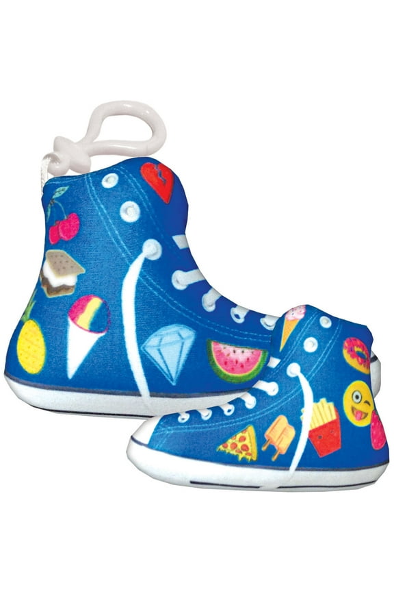 Perfect Fit Mini Microbead Pillow Backpack Charm - Patches Sneaker, Reversible