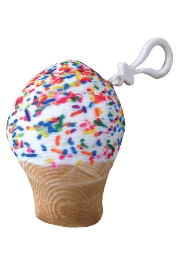 Snack Shack Mini Microbead Pillow Backpack Charm - Candy Scented Soft Serve Cone