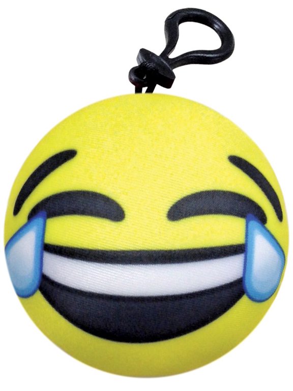 X-Pressive! Emoji Mini Microbead Pillow Backpack Charm - Candy Scented LOL Happy Tears