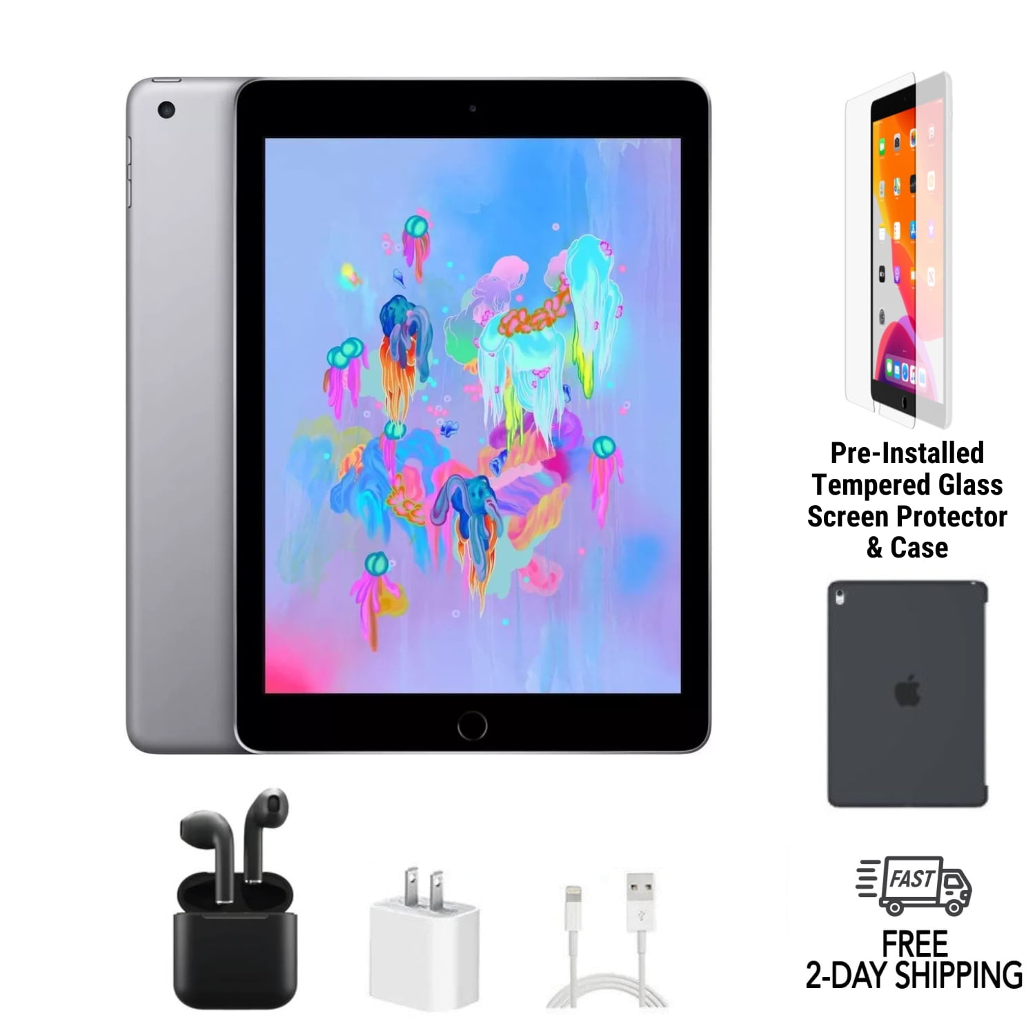 iPad - iPad 6th 32GB cellular SIMフリー Apple® iPad 6th Gen with Wi-Fi + Cellular, Unlocked (32GB