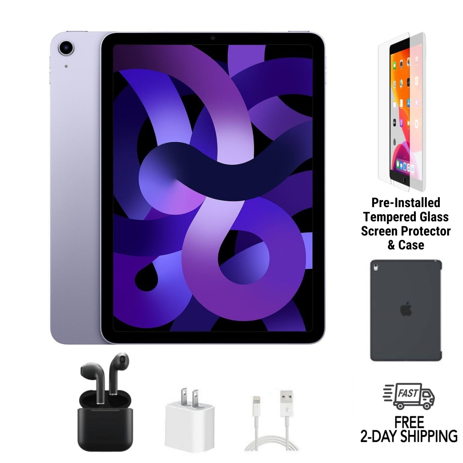 Pre-Owned Apple iPad Air 5 A2588 (WiFi) 256GB Pink Bundle