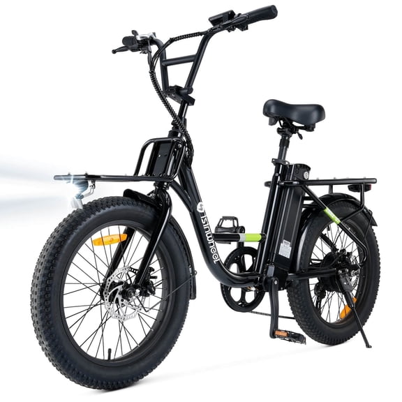 U7 Electric Bike for Adults, 20 mph Cargo Ebike 750W Peak Adult Electric Bicycles, 55 Miles Range E Bike, 48V 10.4Ah Removable Battery, 7 Speed Gearshift, 20" Step Thru Ebikes for Adults