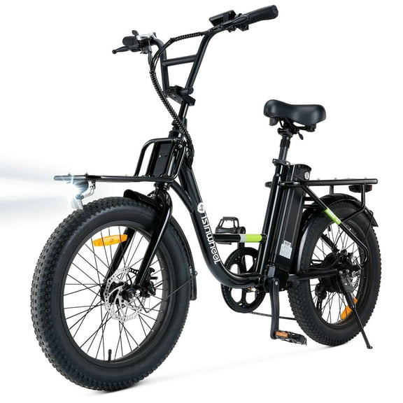 U7 Electric Bike for Adults, 20 mph Cargo Ebike 750W Peak Adult Electric Bicycles, 55 Miles Range E Bike, 48V 10.4Ah Removable Battery, 7 Speed Gearshift, 20" Step Thru Ebikes for Adults