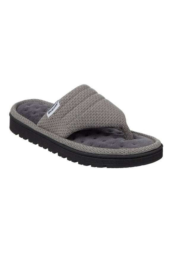 Active Women's Thong Slippers Color: Dark Charcoal Size: SMALL