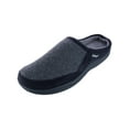 thumbnail image 1 of isotoner Herringbone Logan Hoodback Men's Slippers Color: Black Size: X-LARGE, 1 of 4