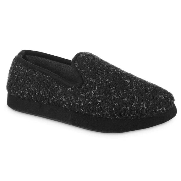 isotoner Men's Recycled Berber Rhett Loafer Slippers - 92411 (Dark Charcoal Heather, M 8-9)