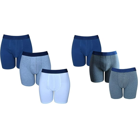 isotoner Mens Athletic Underwear - 6-Pack Stretch Athletic Boxer Briefs Training Breathable Athletic Fit No Fly