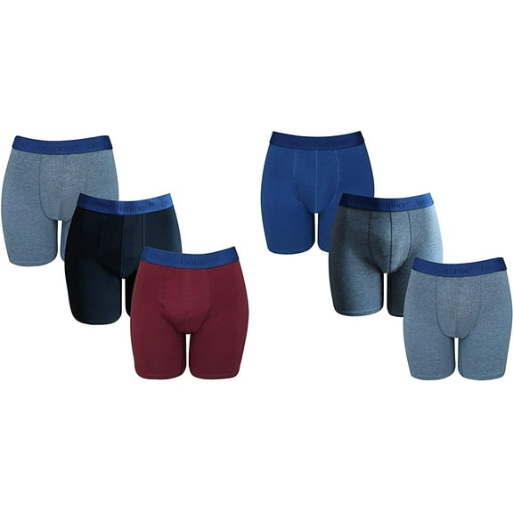 isotoner Mens Athletic Underwear - 6-Pack Stretch Athletic Boxer Briefs Training Breathable Athletic Fit No Fly