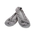 thumbnail image 1 of isotoner Satin Women's Ballerina Slippers Color: Ash Size: X-LARGE, 1 of 4