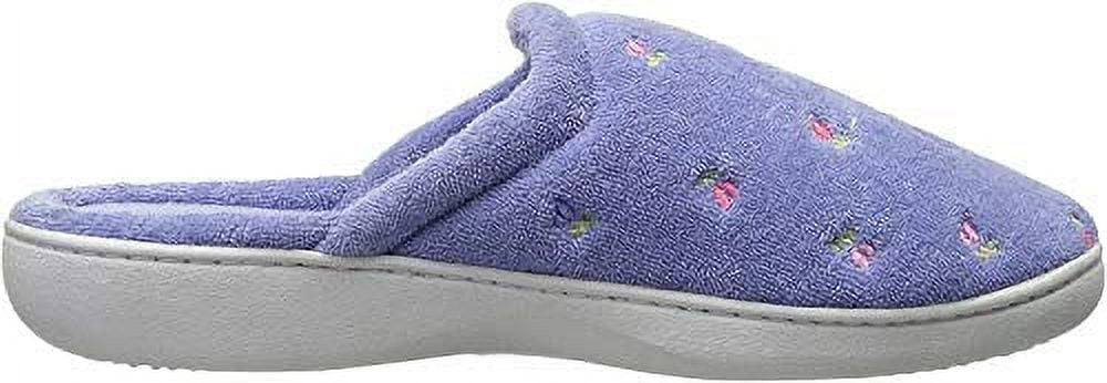 Periwinkle Embroidered Memory Foam Women's Clog Slippers
