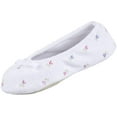thumbnail image 1 of isotoner Womens Embroidered Terry Ballerina Slippers, 1 of 7