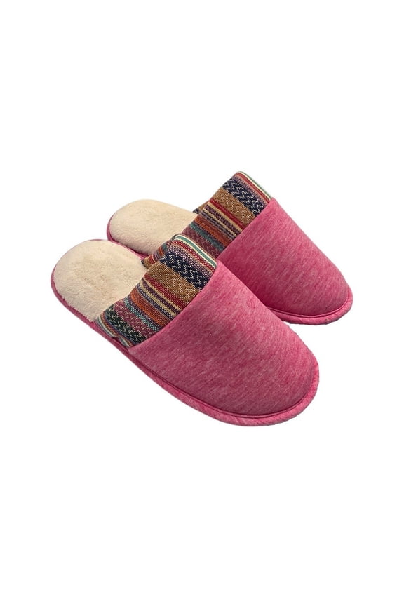 Women's Evie Heathered Jersy Clog Slippers - 8334 (Strawberry, 7-8)