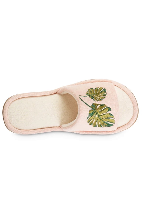 Women's Microterry Staycation Slide with Enhanced Heel Cushion - 8308 (Evening Sand, 6-7)