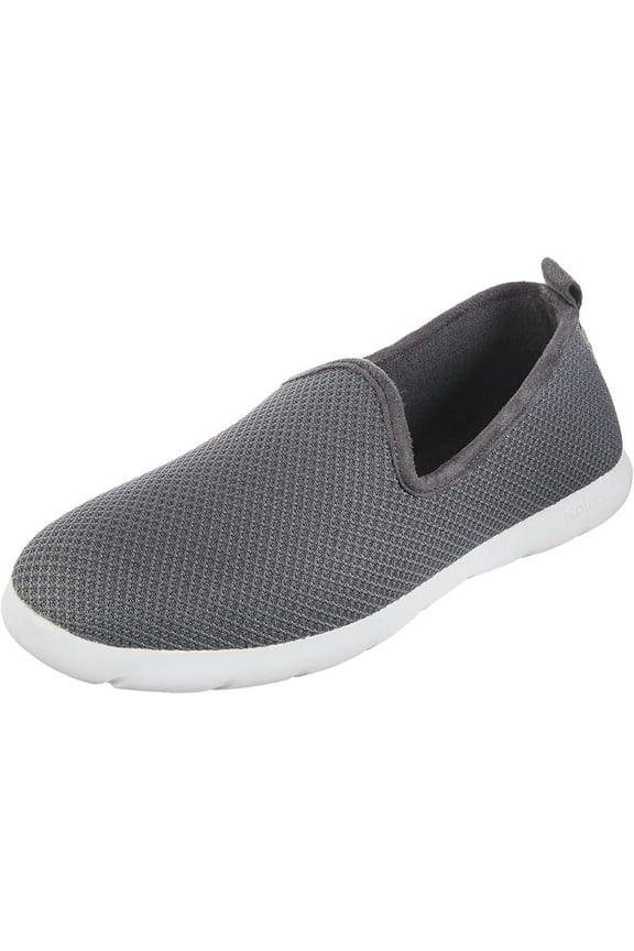 Zenz Mens Slip-On Slippers, Lightweight Knit Loafers with A Soft Microterry Lining