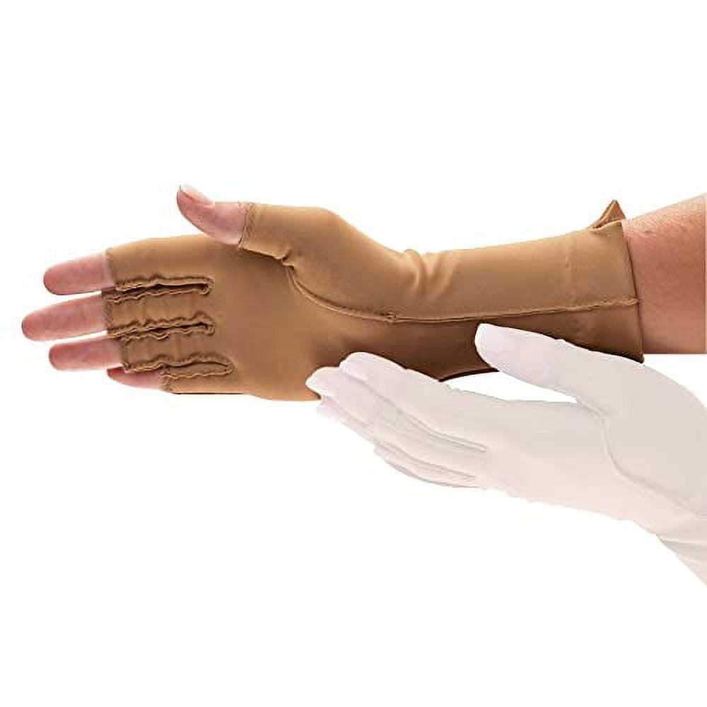 isotoner unisex adult Hand Only, Finger (One Glove) Therapeutic Gloves