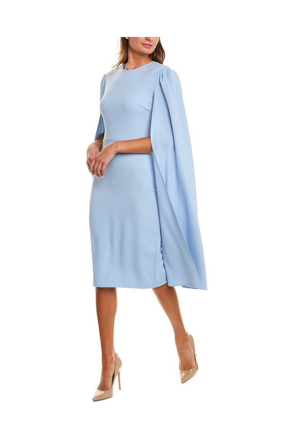 womens Cape Sleeve Sheath Dress, XL