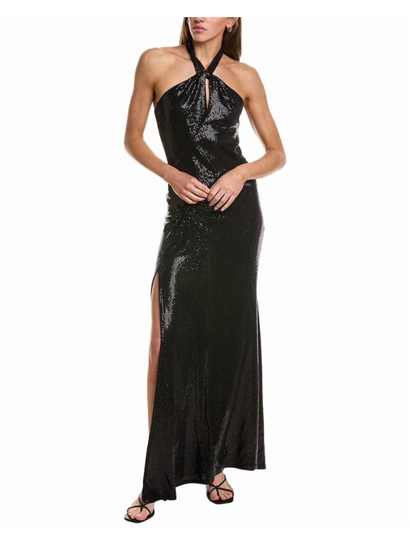womens Sequin Maxi Dress, s