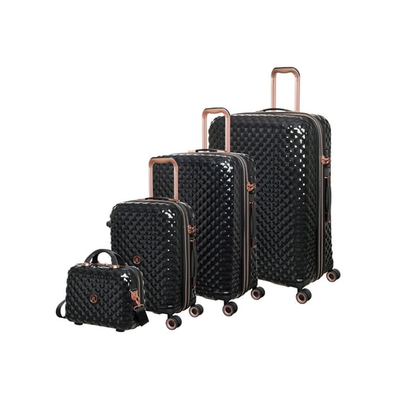 it Luggage Glitzy 4 Piece Hardside 8 Wheel Expandable Spinner Set
