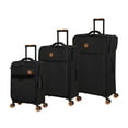 thumbnail image 1 of it Luggage Simultaneous 3 Piece Softside 8 Wheel Expandable Spinner Luggage Set, Black, 1 of 7
