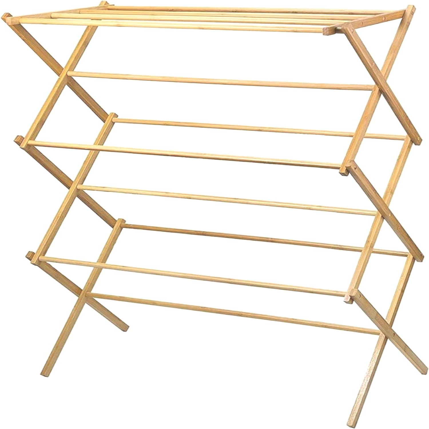it Wooden Clothes Drying Rack for Laundry Collapsible Folding
