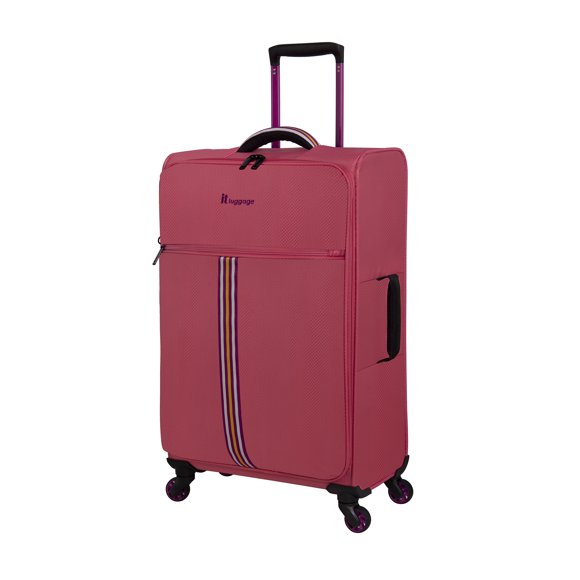 it luggage 26" GT Lite Ultra Lightweight Softside Medium Checked Luggage, Calypso Coral