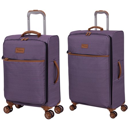 it luggage Beach Stripes Softside Carry-On and Checked 2 Piece Luggage Set (22"/30")