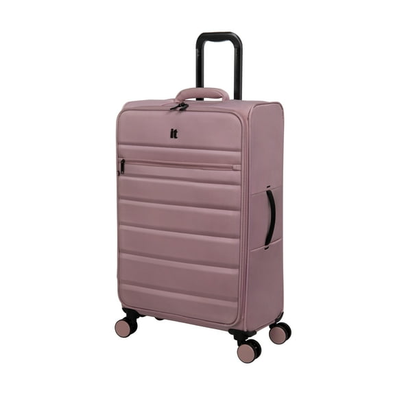 it luggage Census 27" Softside Checked 8 Wheel Spinner Luggage, Soft Pink
