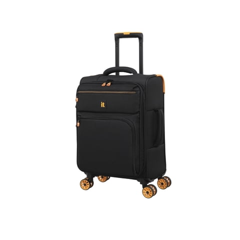 it luggage Compartment 22" Carry-On Softside 8 Wheel Expandable Spinner, Black