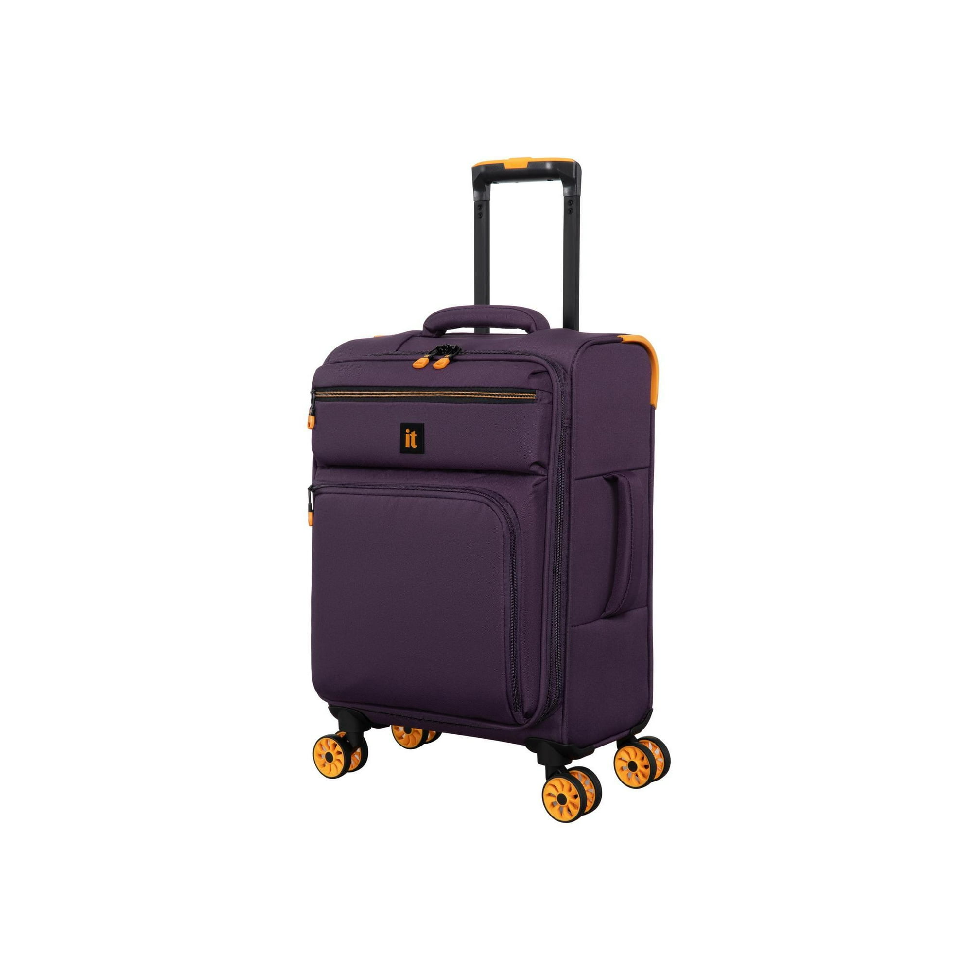 it luggage Compartment 22" Carry-On Softside 8 Wheel Expandable Spinner, Plum Perfect