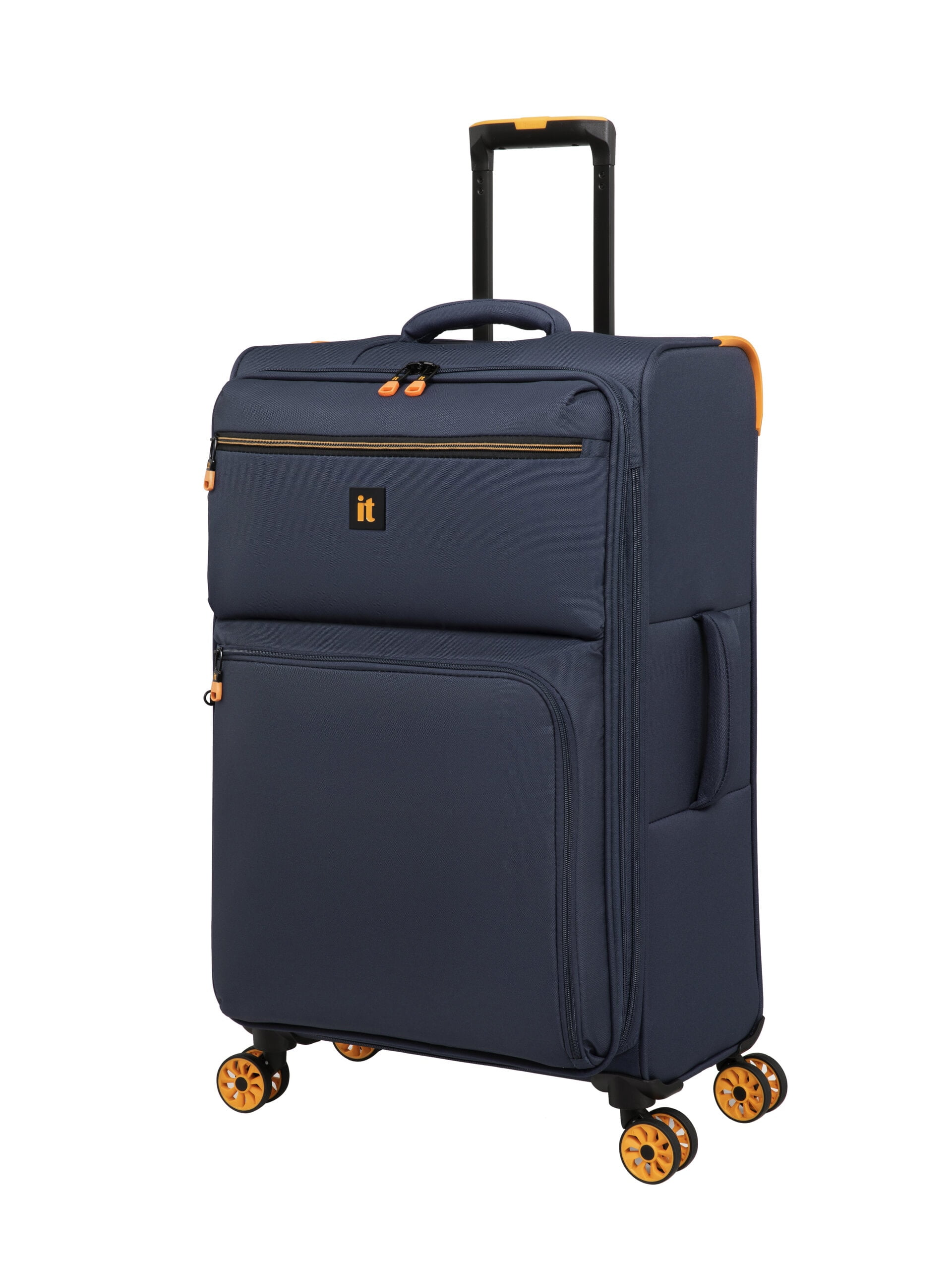 it luggage Compartment 28" Checked Softside 8 Wheel Expandable Spinner, Indigo Mood