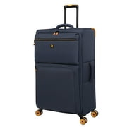 it luggage Compartment 32" Checked Softside 8 Wheel Expandable Spinner, Indigo Mood