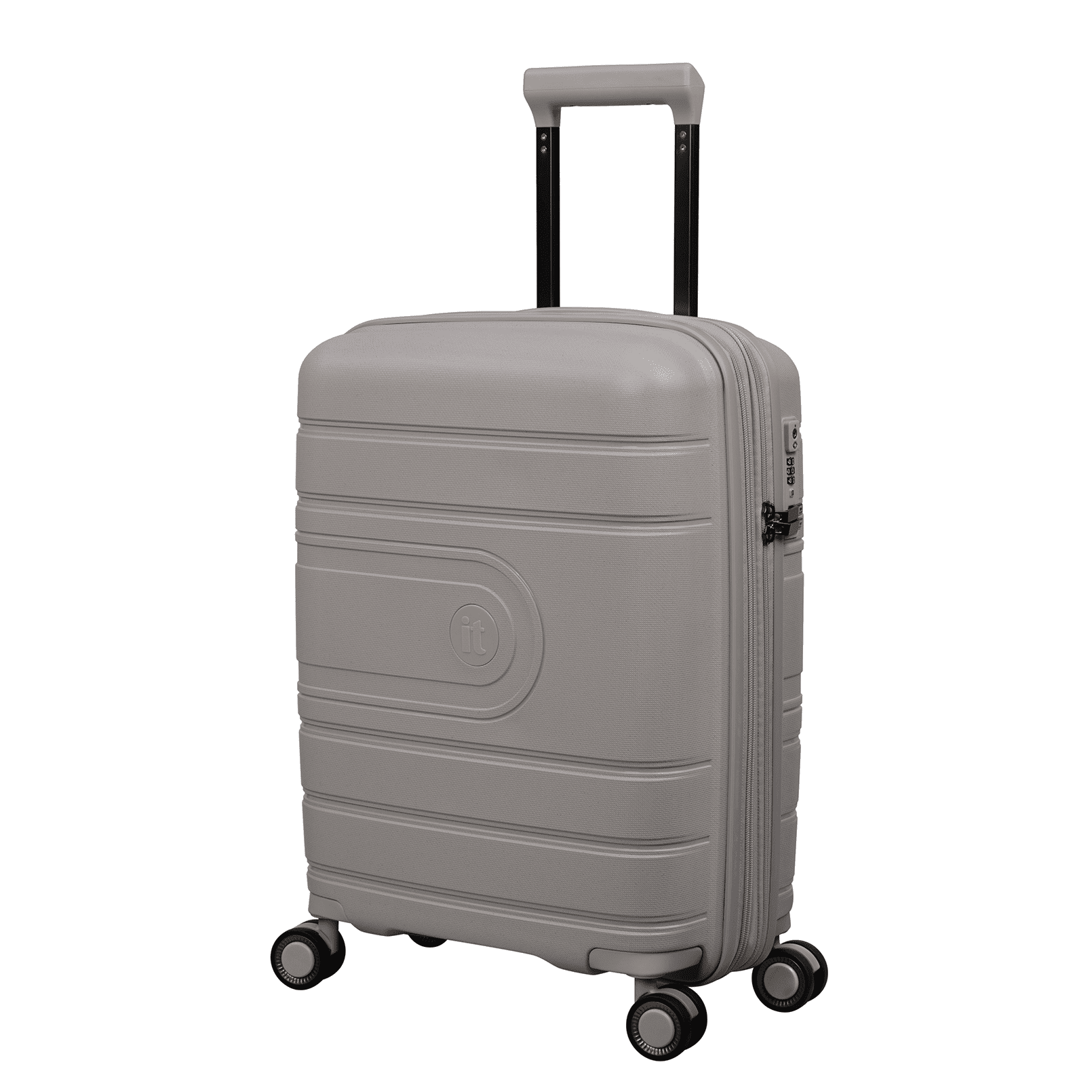 it luggage Eco-Tough 21" Hardside Carry-on 8 Wheel Expandable Spinner Luggage, Silver Lining