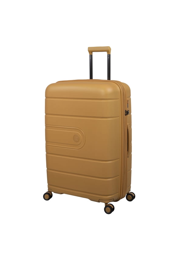 Eco-Tough 30" Hardside Checked 8 Wheel Expandable Spinner Luggage, Honey Gold
