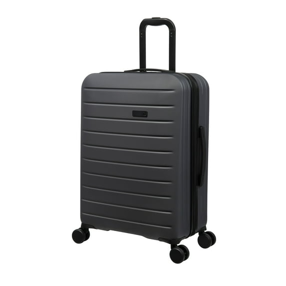 it luggage Legion 28" Hardside Checked 8 Wheel Expandable Spinner Luggage, No TSA Lock, Asphalt Black