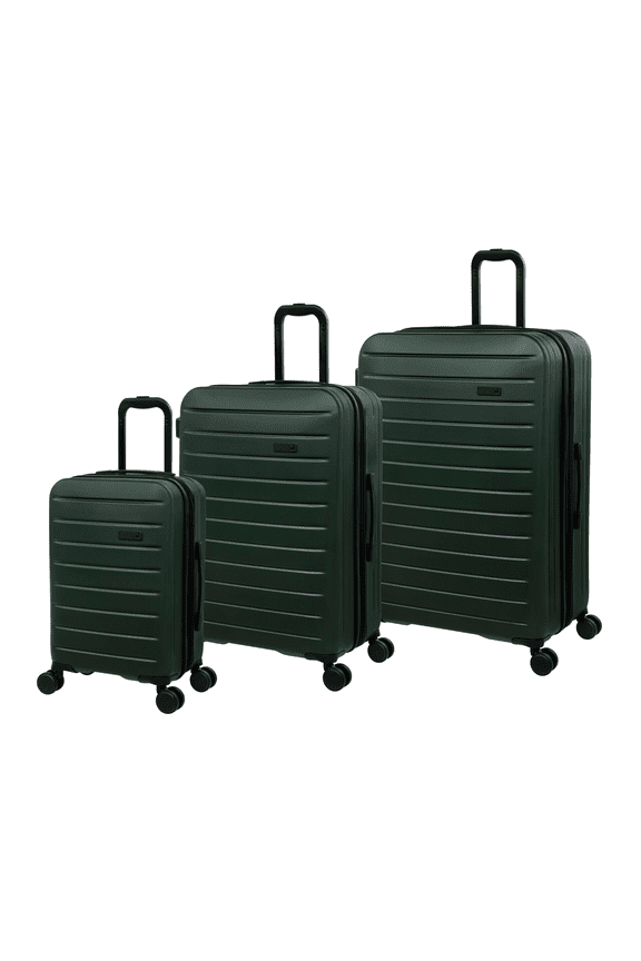 Legion 3 Piece Hardside 8 Wheel Expandable Spinner Luggage Set, No TSA Lock, Mountain View Green