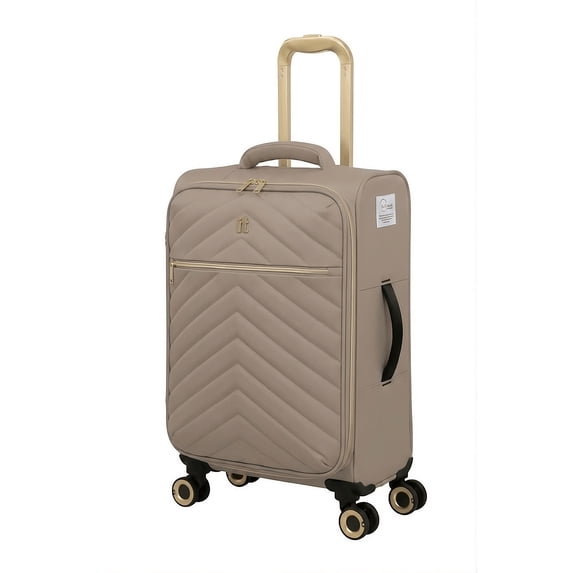 it luggage Plenitude II ECO Softside 22" Carry-on Expandable Fashion Spinner Luggage, Simply Taupe