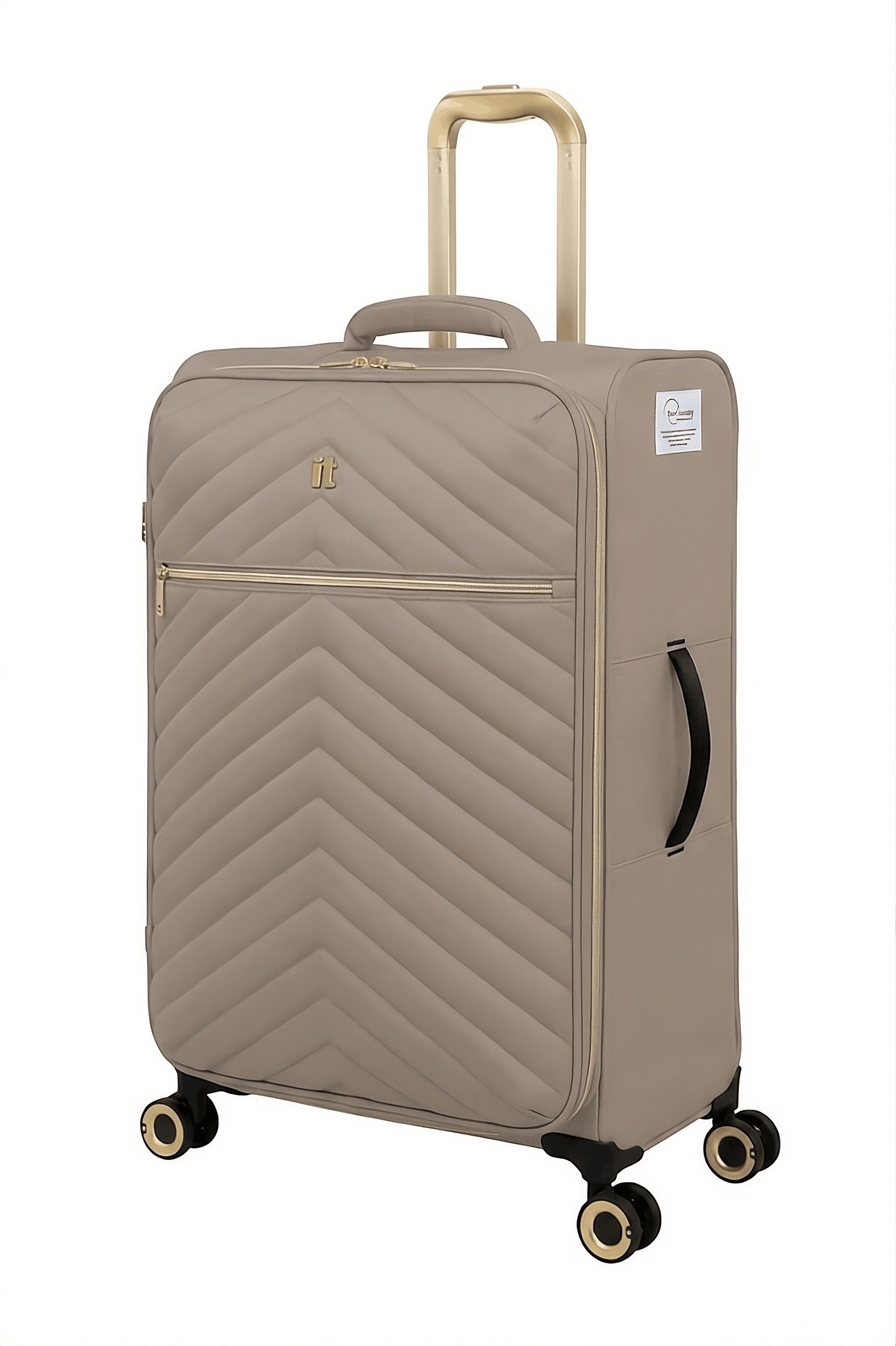 it luggage Plenitude II ECO Softside 28" Medium Checked Expandable Fashion Spinner Luggage, Simply Taupe