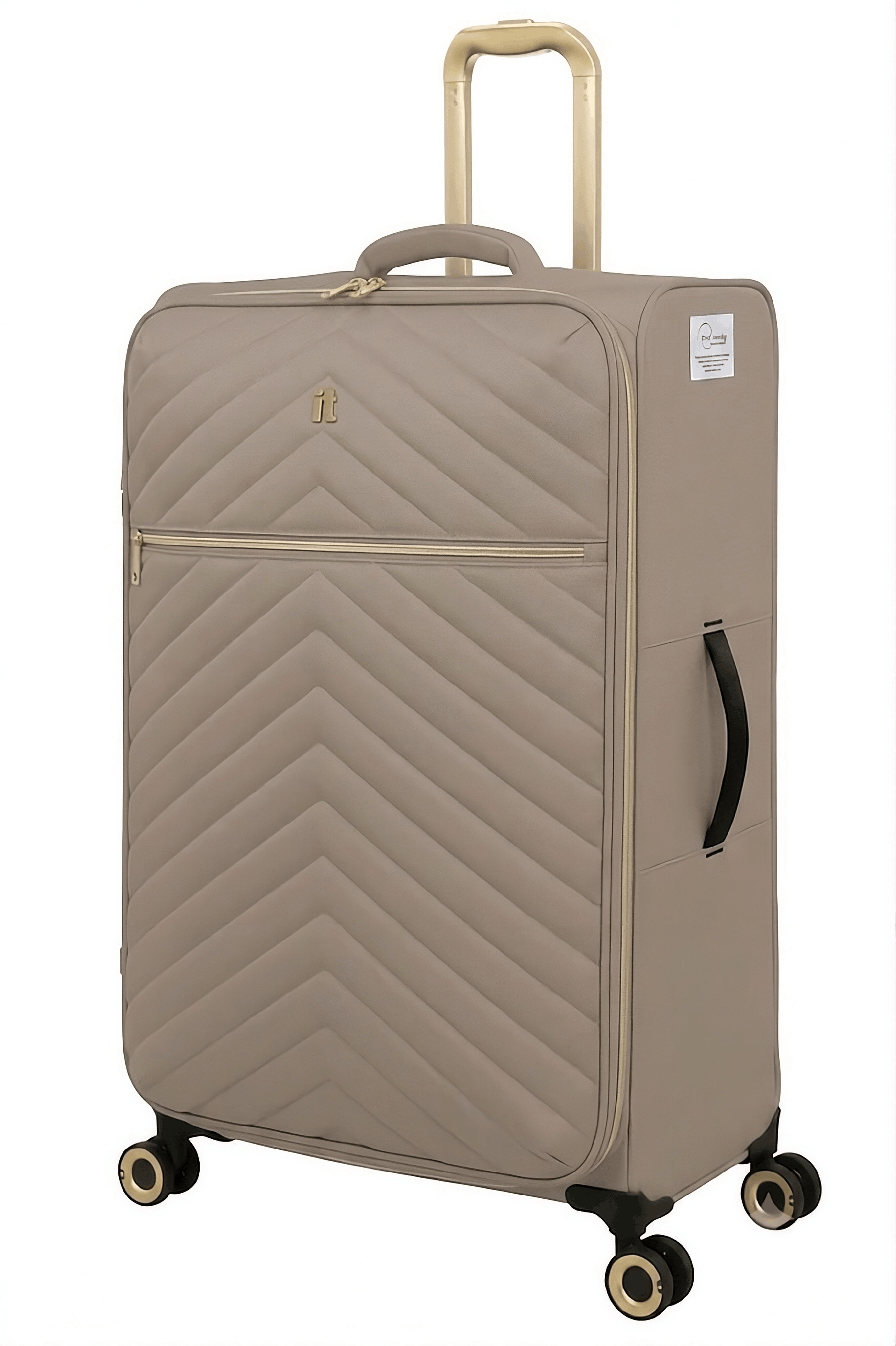 it luggage Plenitude II ECO Softside 32" Large Checked Expandable Fashion Spinner Luggage, Simply Taupe