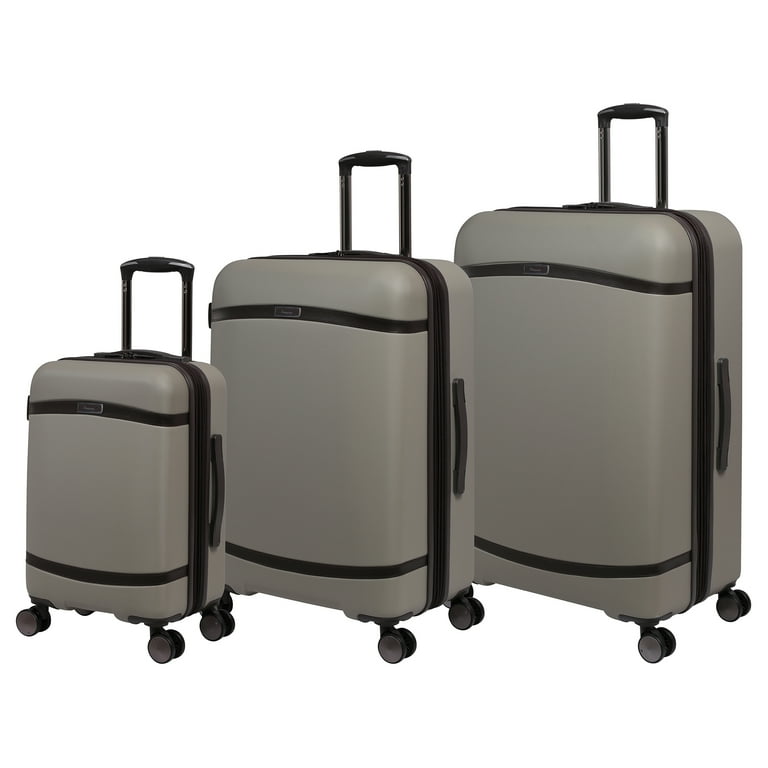 it luggage Enliven 3 Piece Softside 8 Wheel Expandable Spinner, Black, 3 Pc  Set