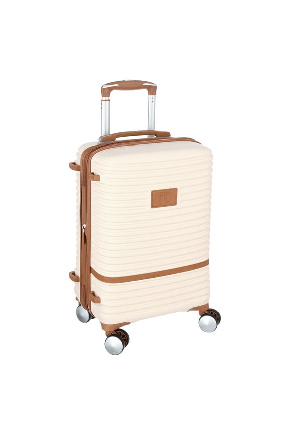Replicating Hardside 21.5" Carry On Expandable Fashion Spinner Luggage, Cream