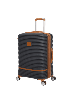Replicating Hardside 27" Medium Checked Expandable Fashion Spinner Luggage, Gray