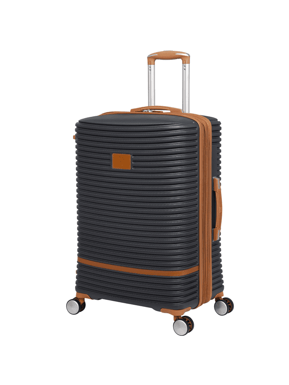 Replicating Hardside 27" Medium Checked Expandable Fashion Spinner Luggage, Gray
